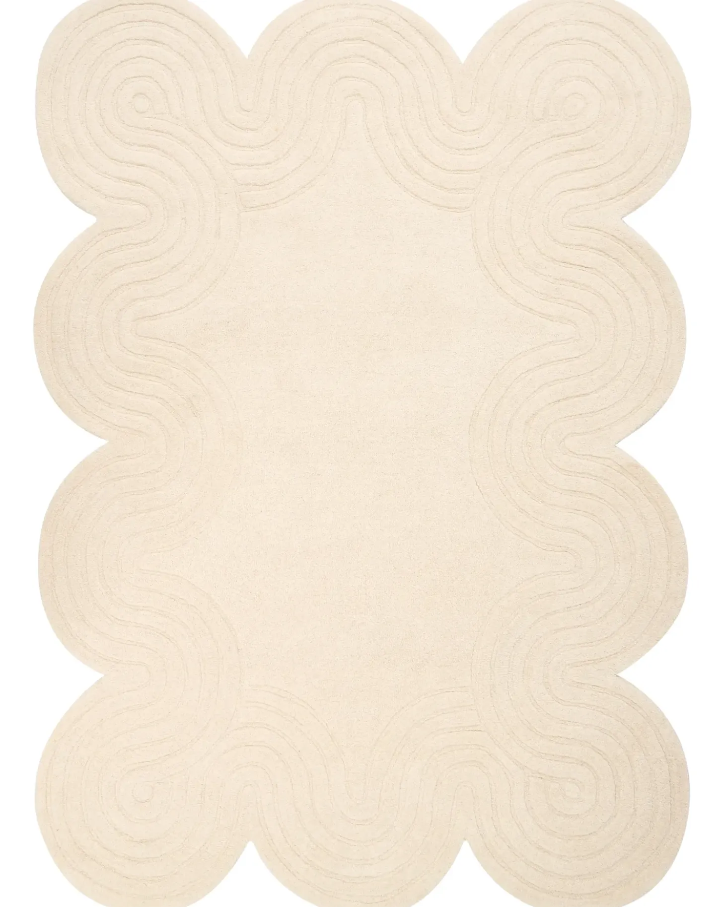 Gulvtæppe MALVAN Beige 160 x 230 cm Uld