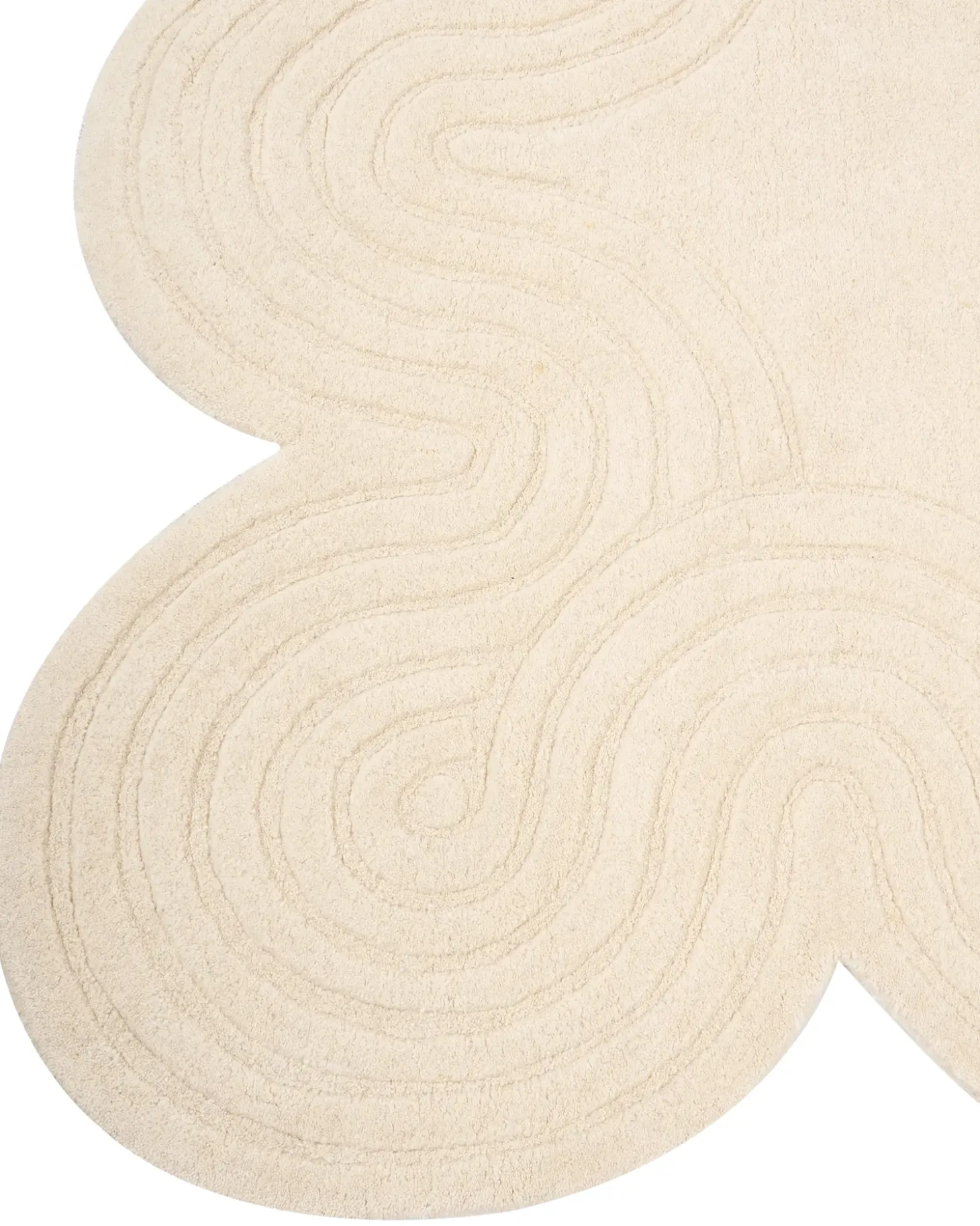 Gulvtæppe MALVAN Beige 160 x 230 cm Uld