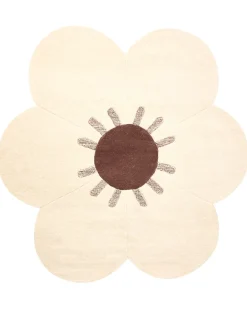 Gulvtæppe MANALI Beige ø 140 cm Uld