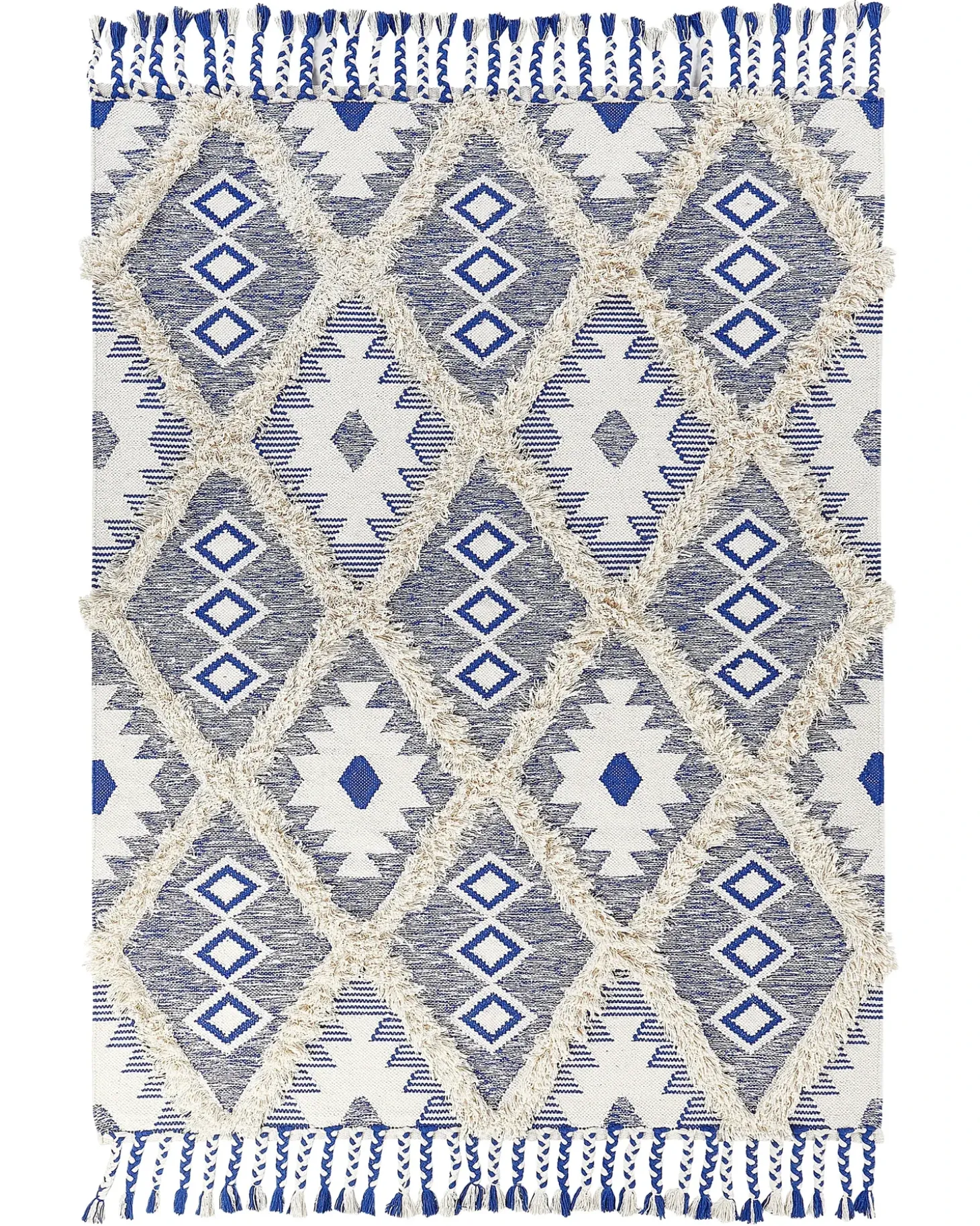 Gulvtæppe MANAVGAT Lys Beige 140 x 200 cm Bomuld