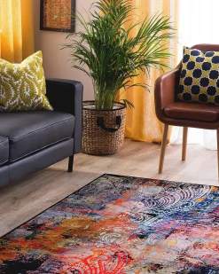 Gulvtæppe MARDIN Multifarvet 140 x 200 cm