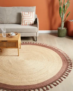 Gulvtæppe MARTS Brun ø 200 cm Jute