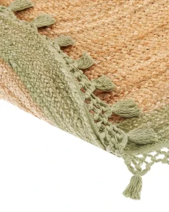 Gulvtæppe MARTS Grøn ø 140 cm Jute