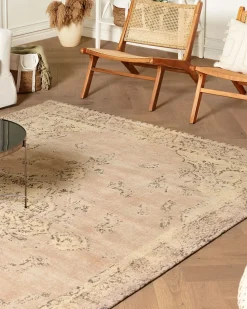 Gulvtæppe MATARIM Beige 200 x 300 cm Bomuld