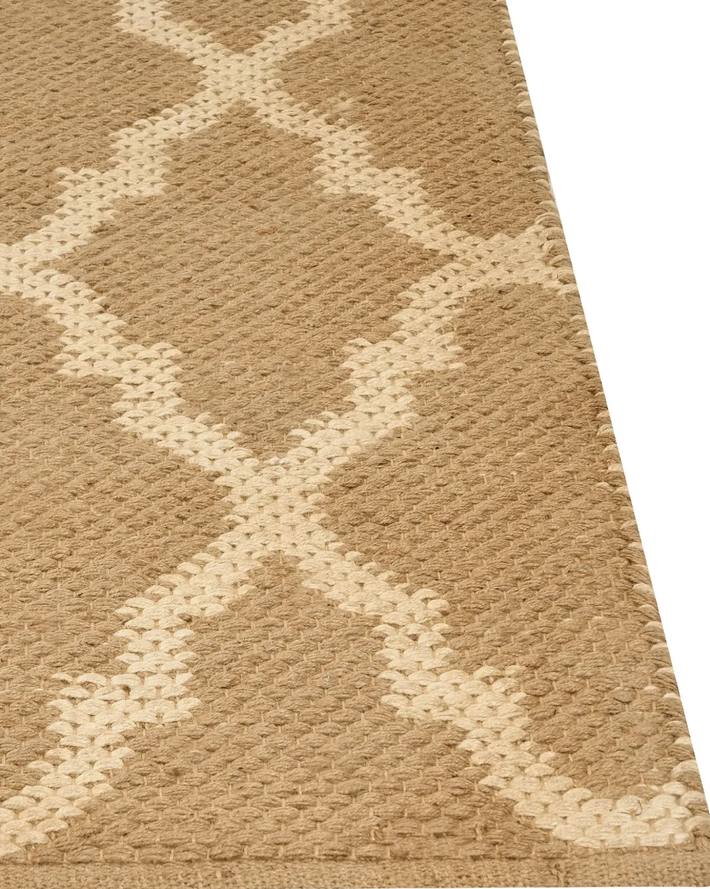 Gulvtæppe MERMER Beige 200 x 300 cm Jute