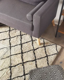 Gulvtæppe MIDYAT Beige 200 x 200 cm
