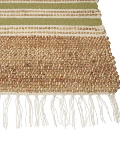 Gulvtæppe MIRZA Olivengrøn 160 x 230 cm Jute
