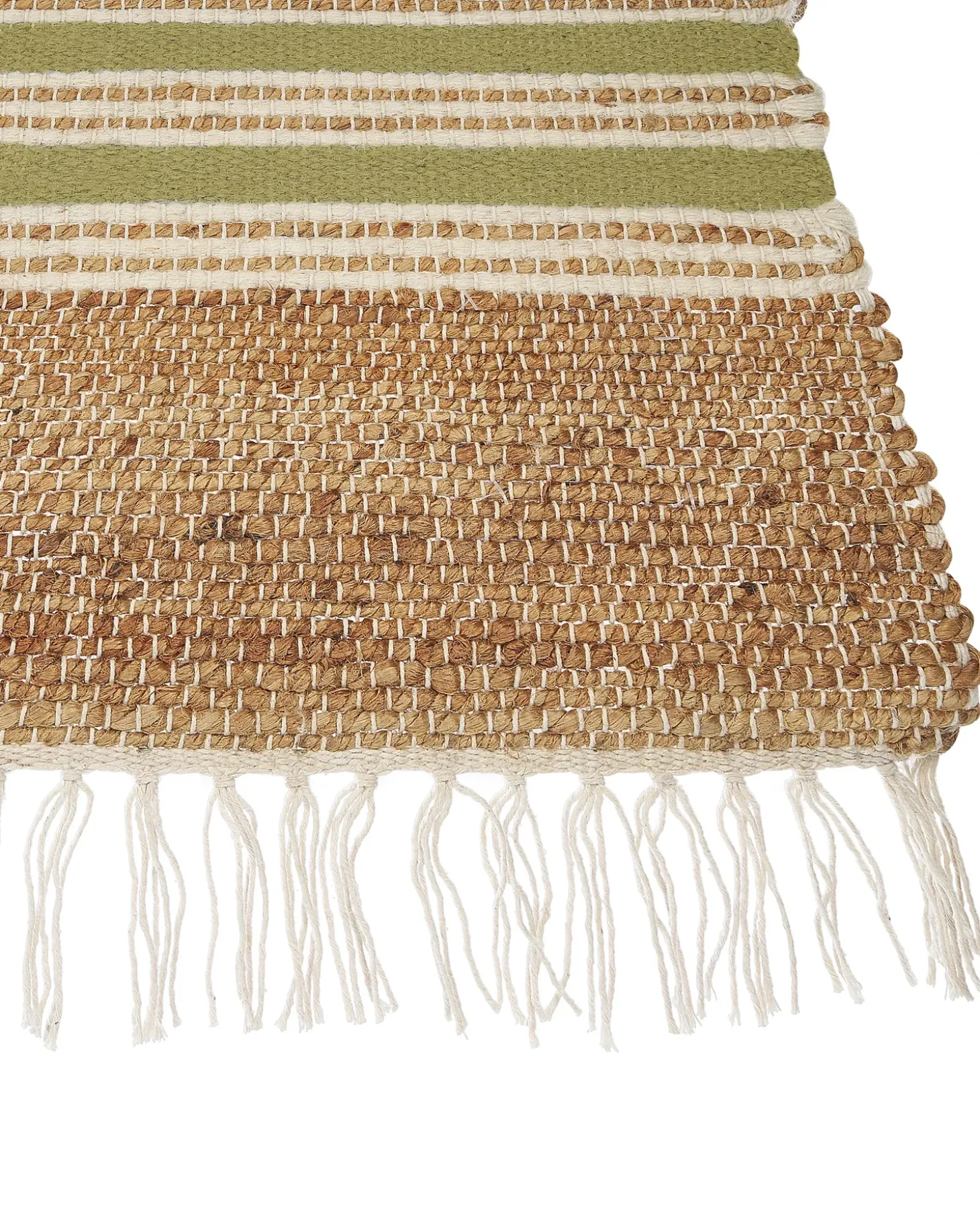 Gulvtæppe MIRZA Olivengrøn 160 x 230 cm Jute