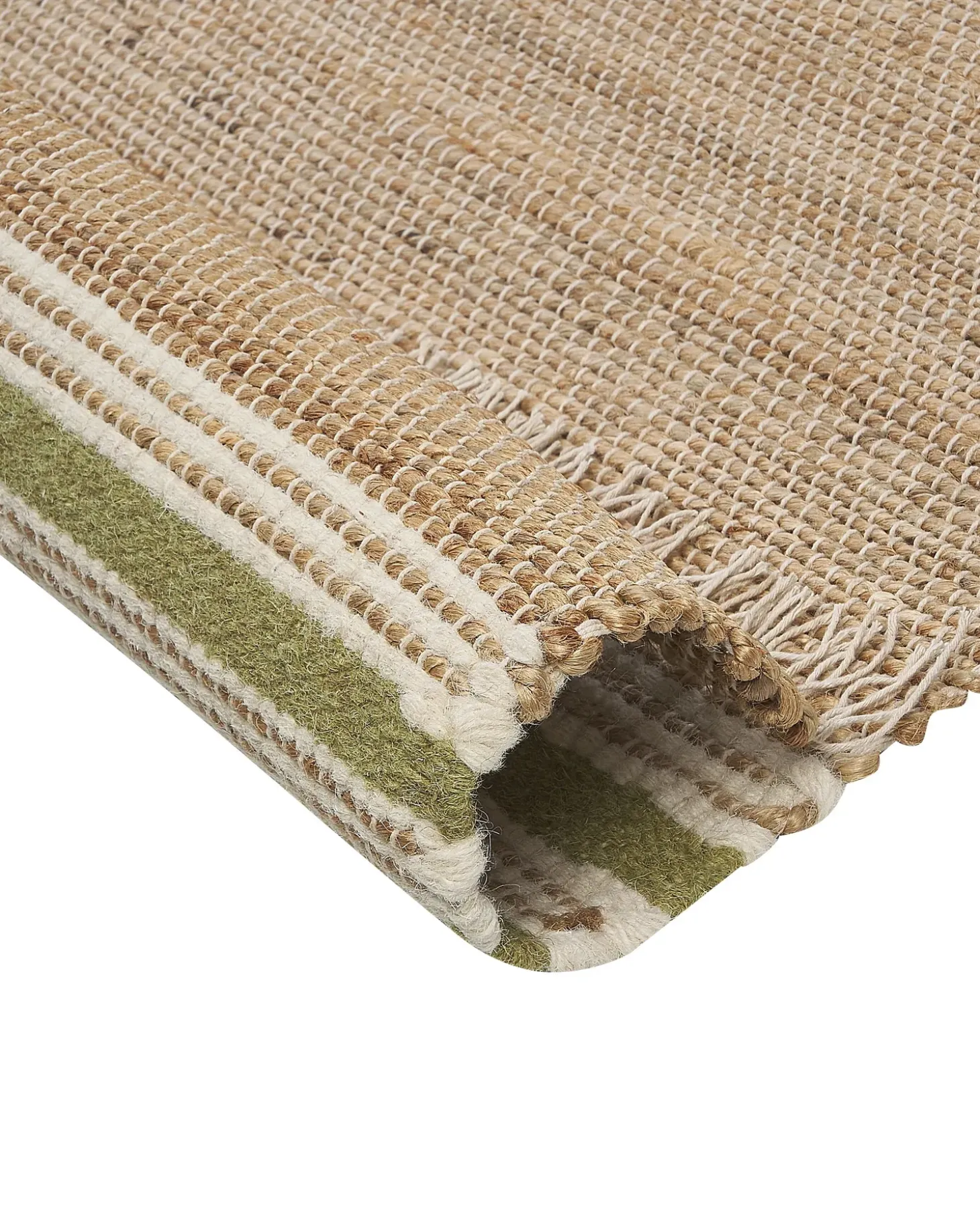 Gulvtæppe MIRZA Olivengrøn 160 x 230 cm Jute
