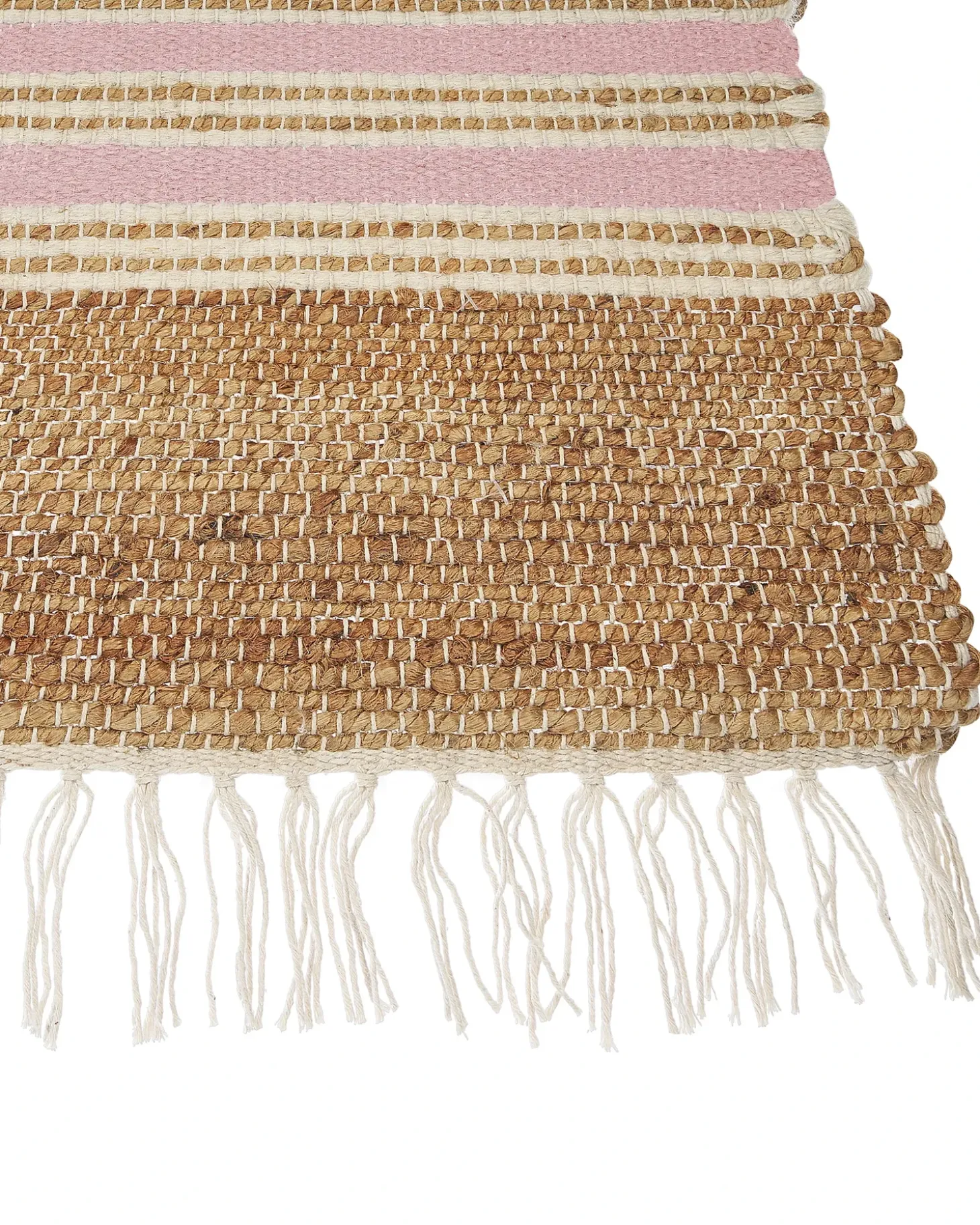 Gulvtæppe MIRZA Pastellrosa 160 x 230 cm Jute