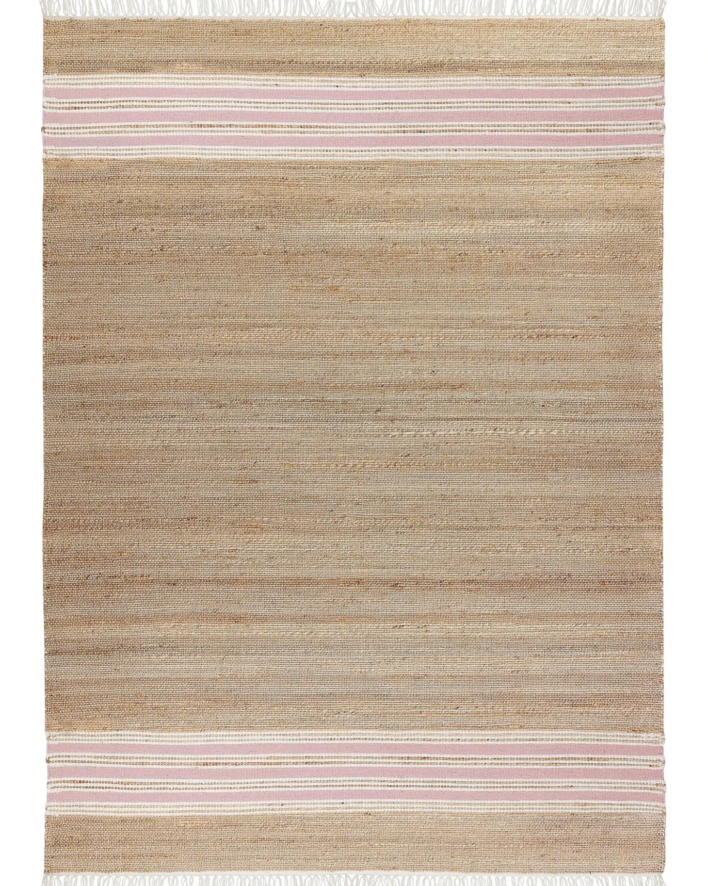 Gulvtæppe MIRZA Pastellrosa 160 x 230 cm Jute