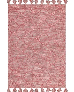 Gulvtæppe NIGDE Rød 160 x 230 cm Bomuld