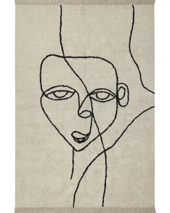 Gulvtæppe NURU Lys Beige 160 x 230 cm Bomuld