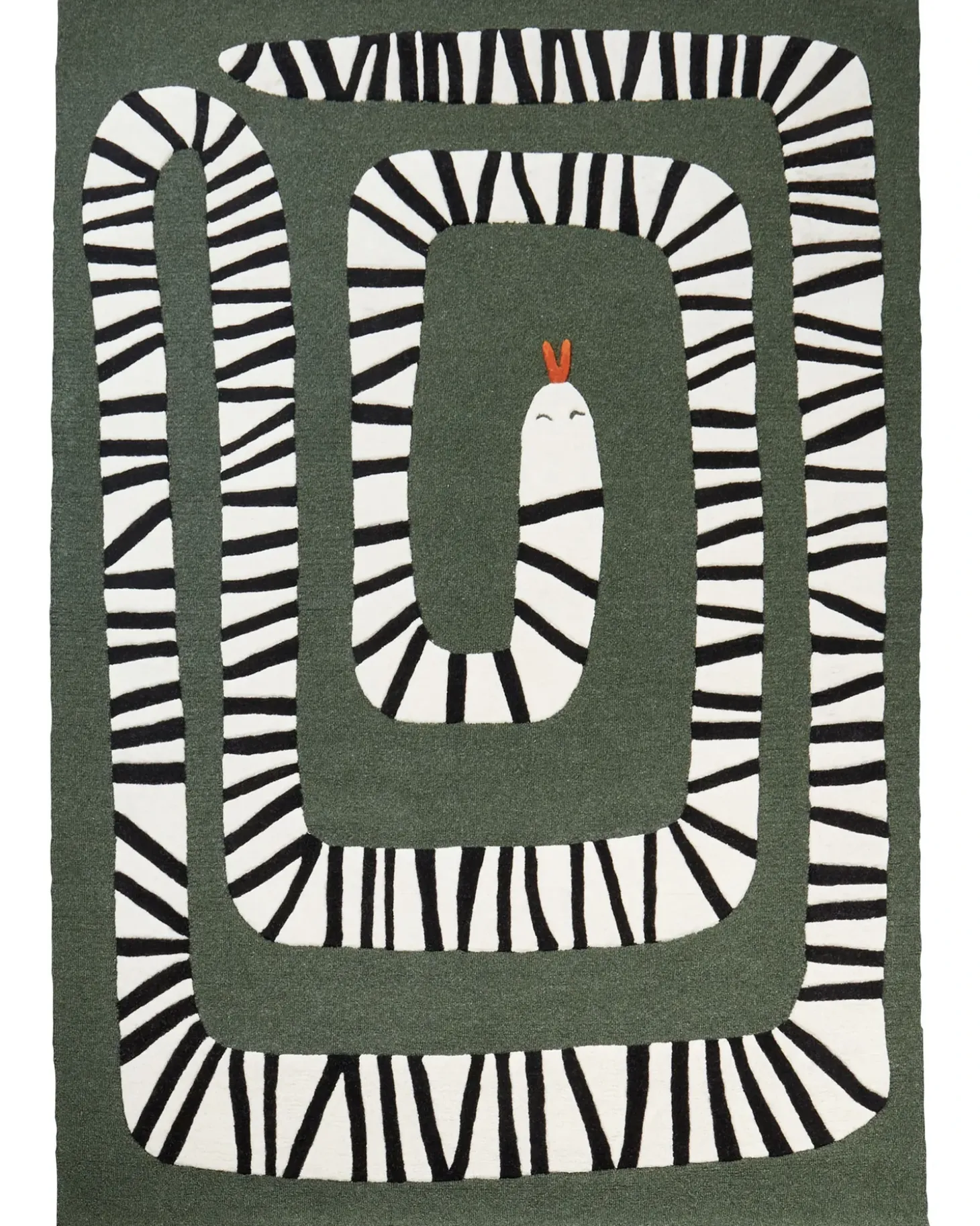 Gulvtæppe OKAPI Mørkegrøn 160 x 230 cm