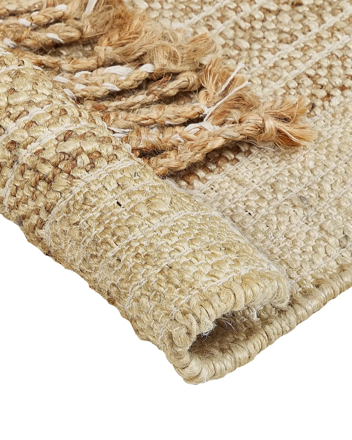 Gulvtæppe ORTAOBA Beige 160 x 230 cm Jute