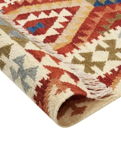 Gulvtæppe OSHAKAN Multifarvet 160 x 230 cm Uld Kelim