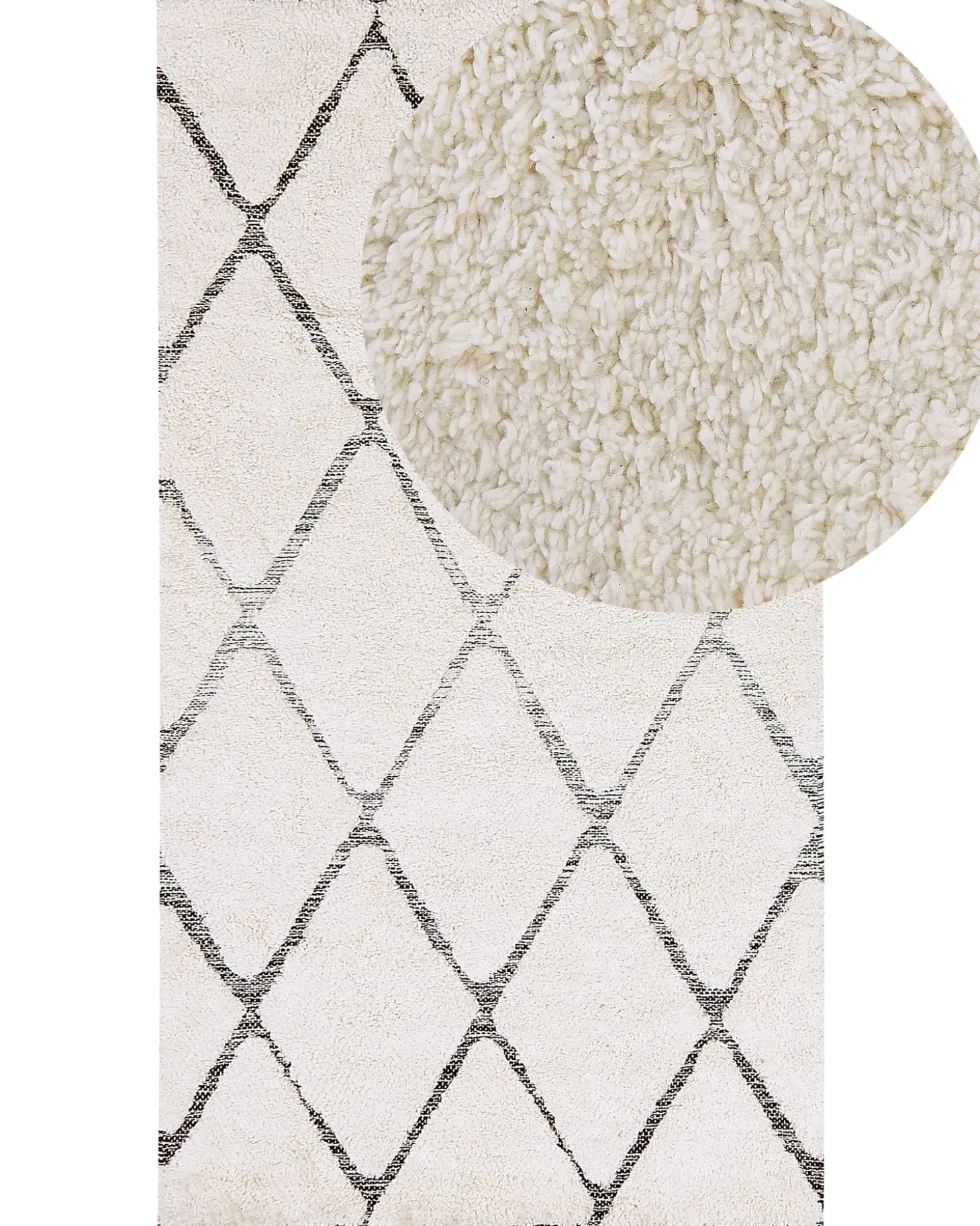 Gulvtæppe PENDIK Lys Beige 80 x 150 cm Bomuld