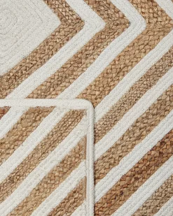 Gulvtæppe PIRLI Beige 140 x 200 cm Jute