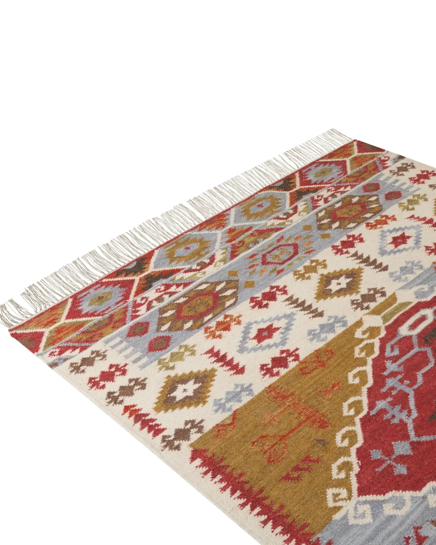 Gulvtæppe PROSHYAN Multifarvet 160 x 230 cm Uld Kelim