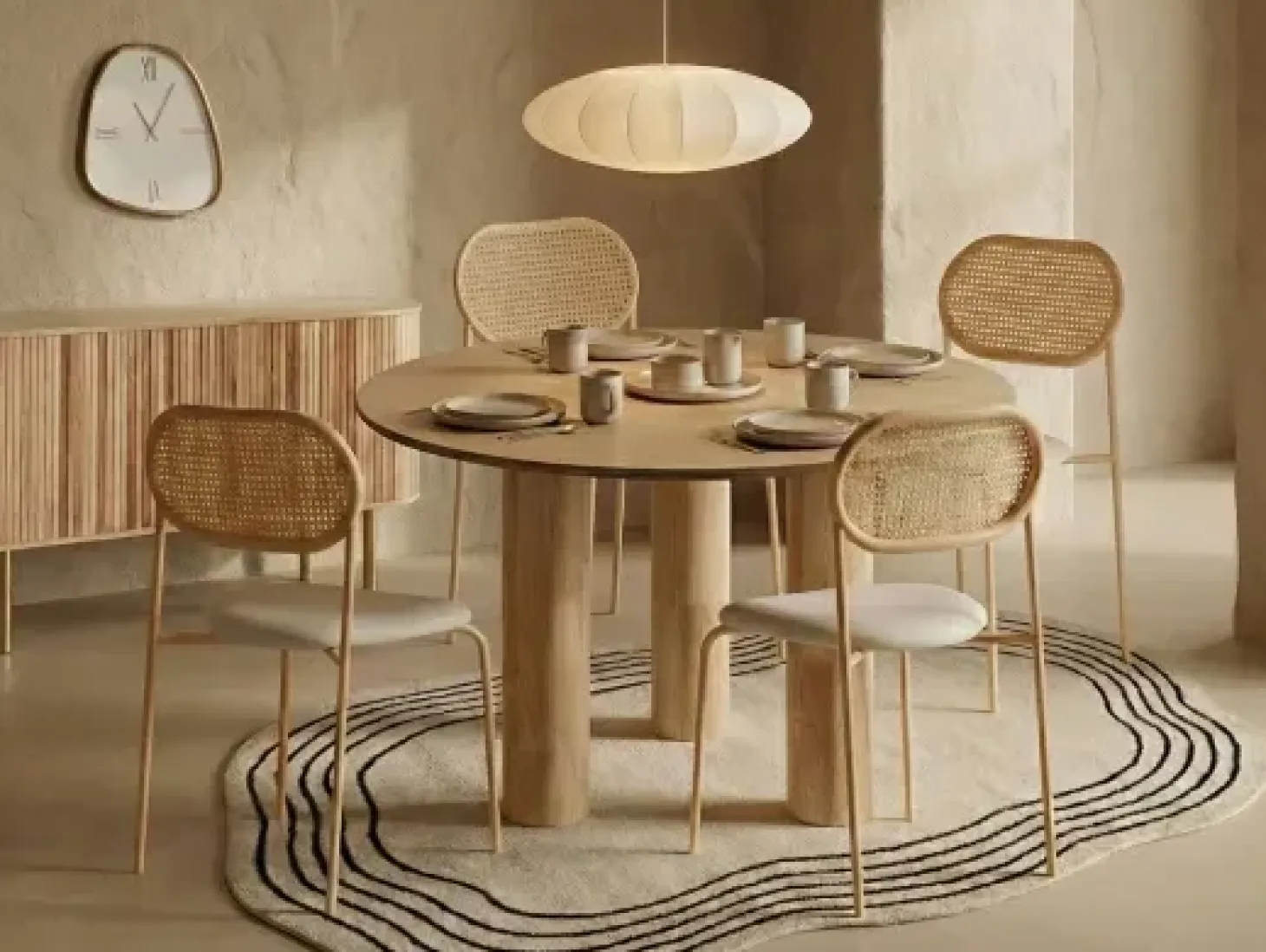 Gulvtæppe RAMZAN Beige 200 x 300 cm Viskose