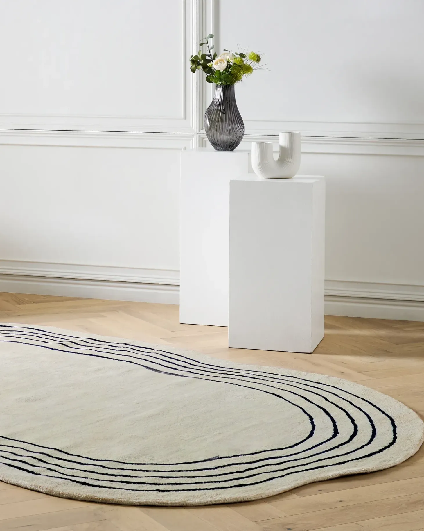 Gulvtæppe RAMZAN Beige 200 x 300 cm Viskose