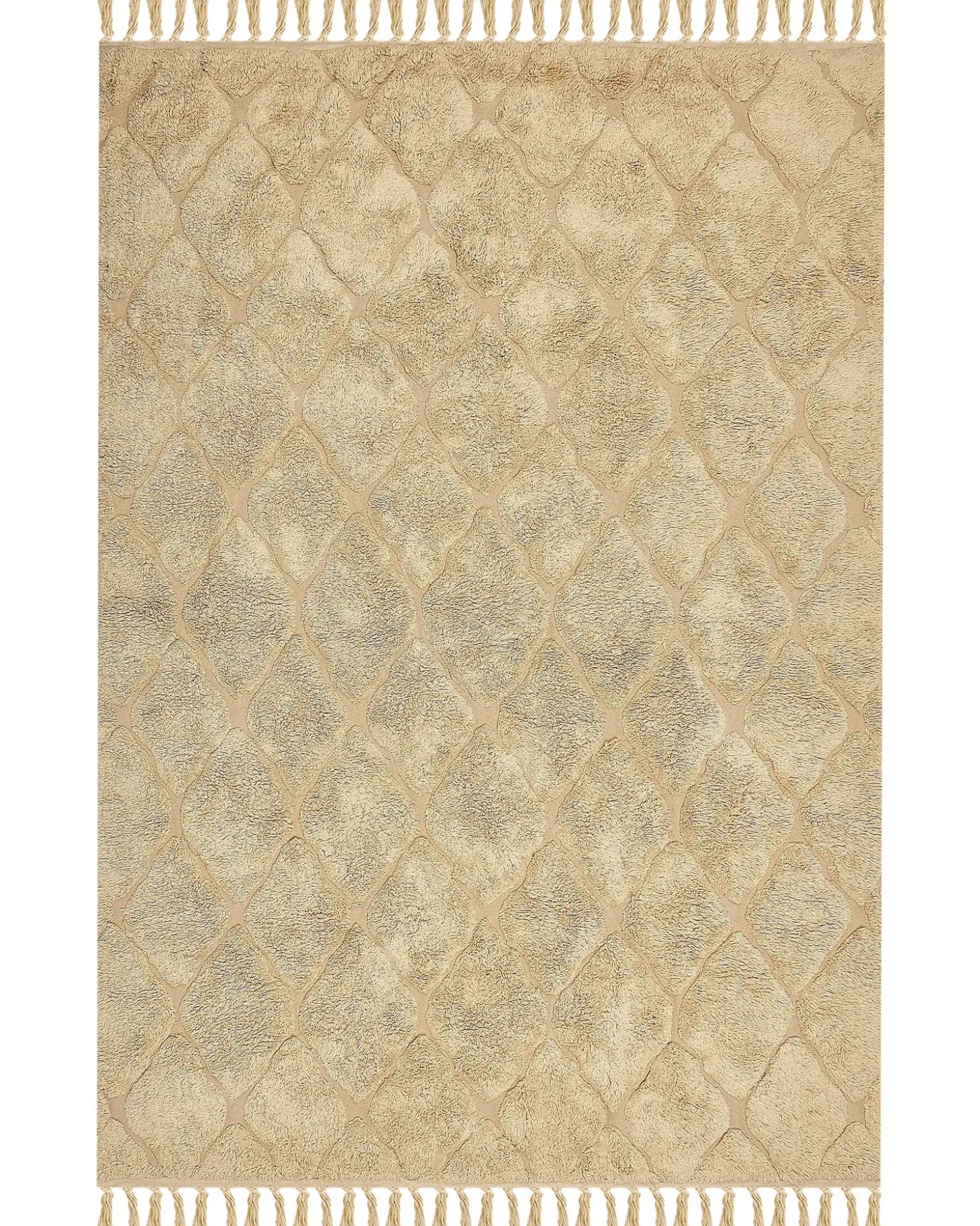 Gulvtæppe SANLIURFA Sand Beige 160 x 230 cm Bomuld