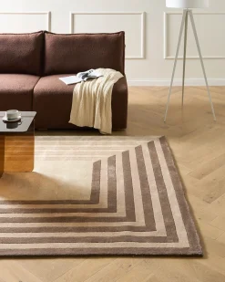 Gulvtæppe SARAI Beige 200 x 300 cm Viskose