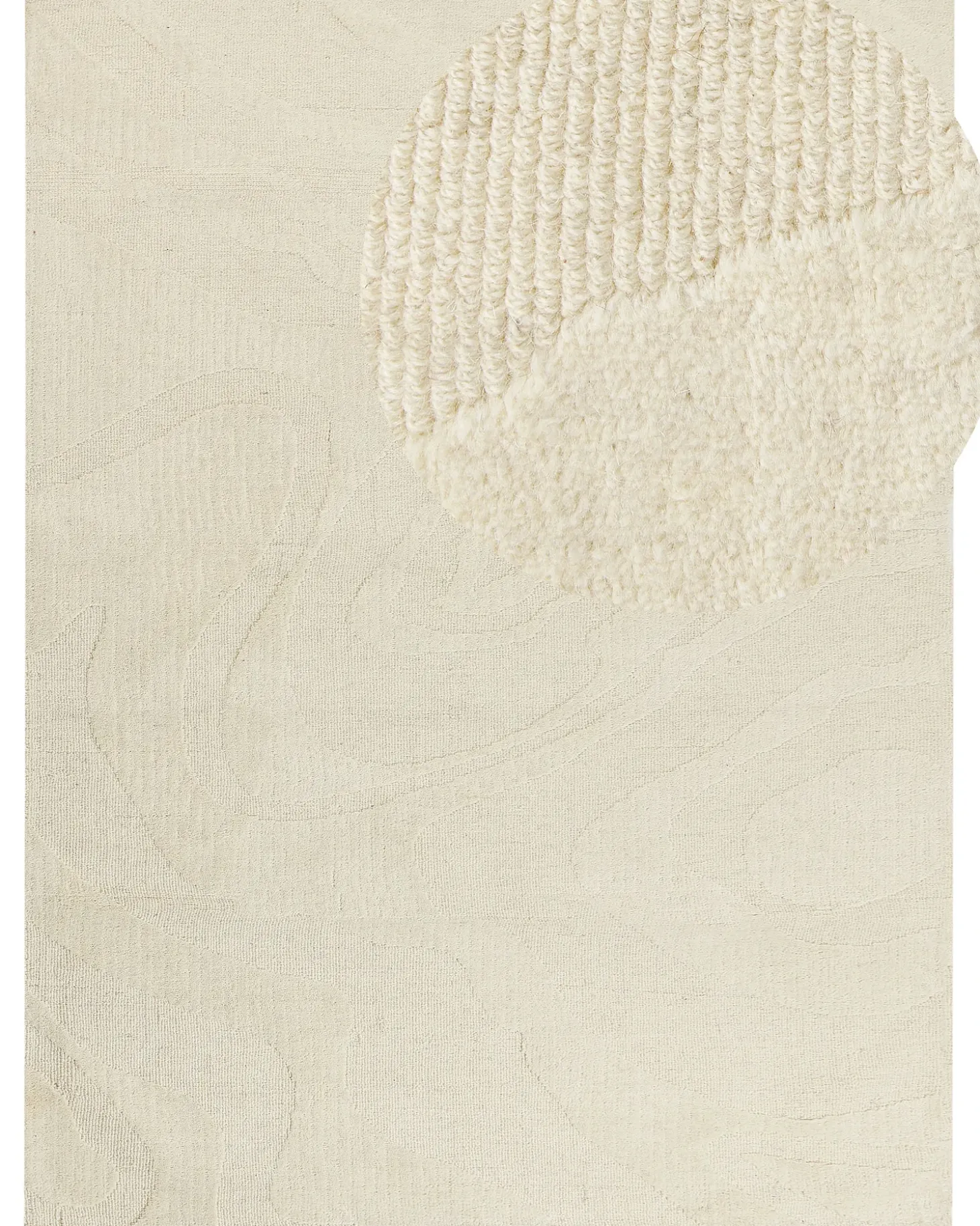Gulvtæppe SASNAK Beige 300 x 400 cm Uld
