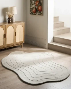 Gulvtæppe SATNA Beige 160 x 230 cm Uld