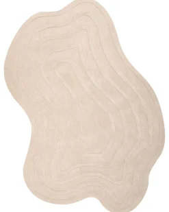 Gulvtæppe SATNA Beige 160 x 230 cm Uld