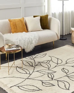 Gulvtæppe SAZLI Beige 160 x 230 cm Bomuld