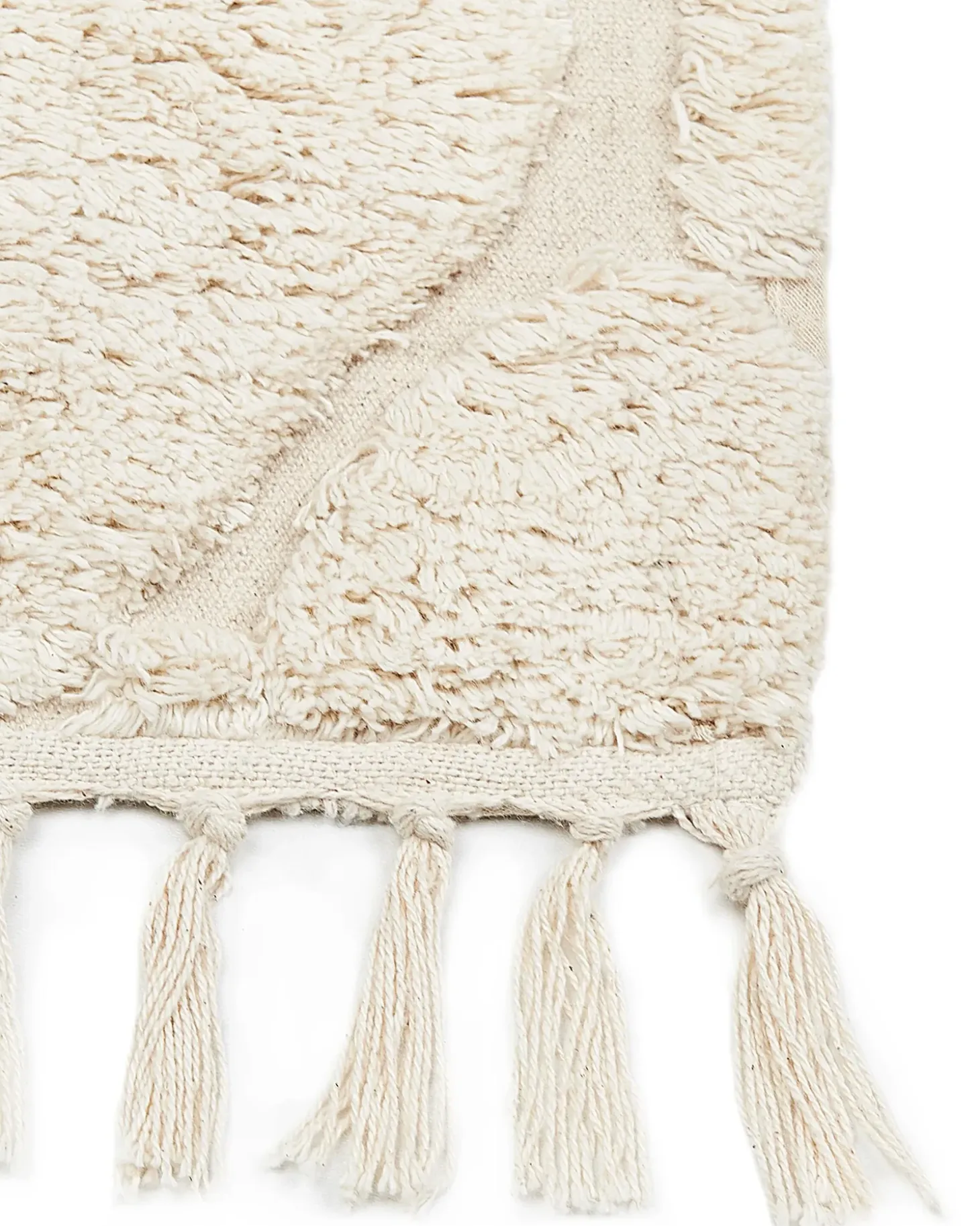 Gulvtæppe SILCHAR Beige 160 x 230 cm Bomuld