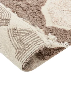 Gulvtæppe SINOP Beige 160 x 230 cm Bomuld