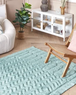Gulvtæppe SIRNAK Mintgrøn 160 x 230 cm Bomuld