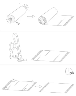 Gulvtæppe SIVAS Rød 160 x 230 cm Bomuld