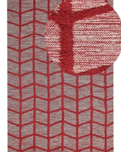 Gulvtæppe SIVAS Rød 160 x 230 cm Bomuld