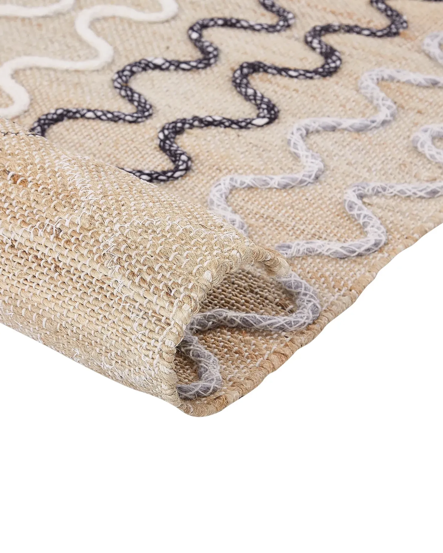 Gulvtæppe SOGUT Beige 140 x 200 cm Jute