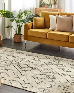 Gulvtæppe SOMEK Beige 160 x 230 cm Bomuld