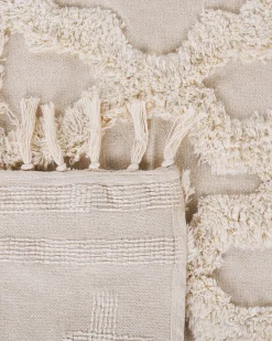 Gulvtæppe SULUOVA Beige 140 x 200 cm Bomuld