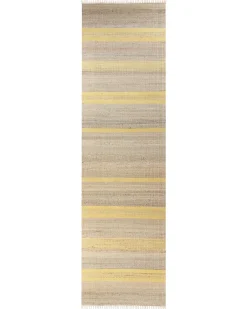 Gulvtæppe TALPUR Gul 80 x 300 cm Jute