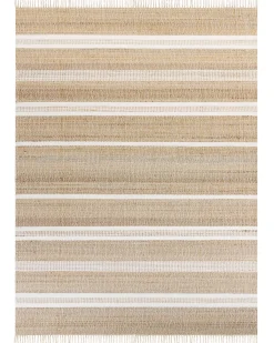 Gulvtæppe TALPUR Hvid 160 x 230 cm Jute