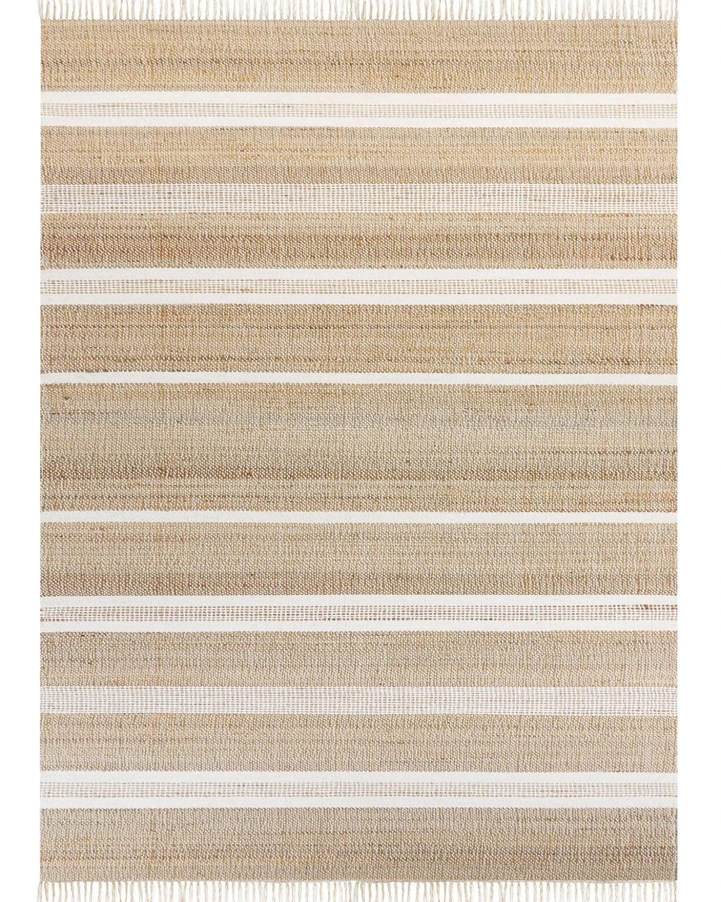 Gulvtæppe TALPUR Hvid 160 x 230 cm Jute