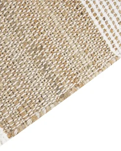Gulvtæppe TALPUR Hvid 160 x 230 cm Jute