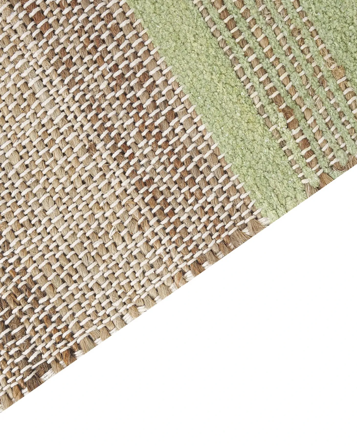 Gulvtæppe TALPUR Lysegrøn 160 x 230 cm Jute