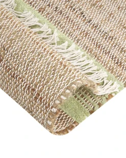 Gulvtæppe TALPUR Lysegrøn 160 x 230 cm Jute