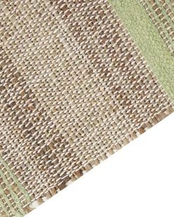 Gulvtæppe TALPUR Lysegrøn 80 x 300 cm Jute