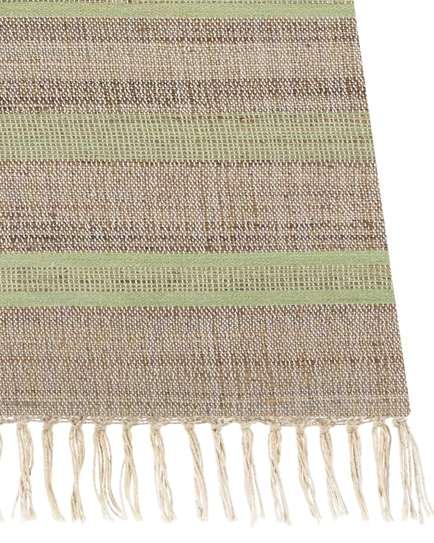 Gulvtæppe TALPUR Lysegrøn 80 x 300 cm Jute