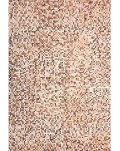 Gulvtæppe TORUL Brun 140 x 200 cm Ægte læder