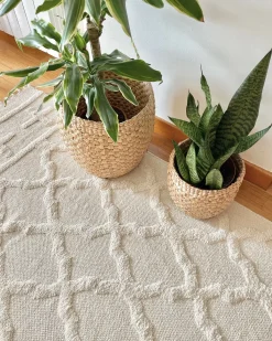 Gulvtæppe TOZLU Beige 80 x 230 cm Bomuld