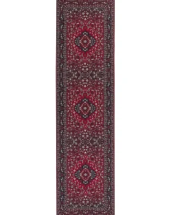 Gulvtæppe VADKADAM Mørkerød 80 x 300 cm
